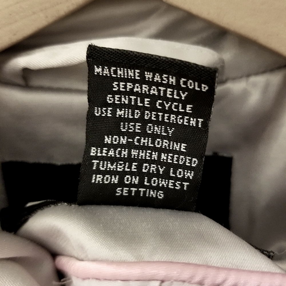 23rd St. Buttonfront Sateen Trench Coat in Light Gray Sz Small - Picture 10 of 10